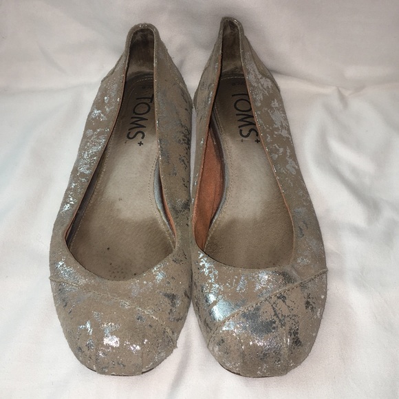 TOMS Ballerina Flats Size 6W. - Picture 2 of 5